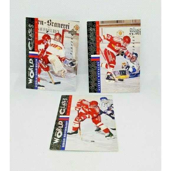 3 Be A Player 1996 Upper Deck World Classic Russian Players NHL Trading Cards - Picture 1 of 10